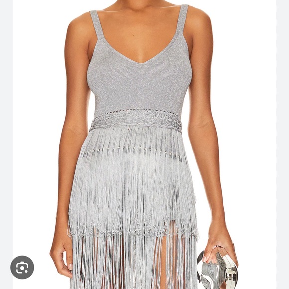 Chic Asymmetrical Black Fringe Skirt and top